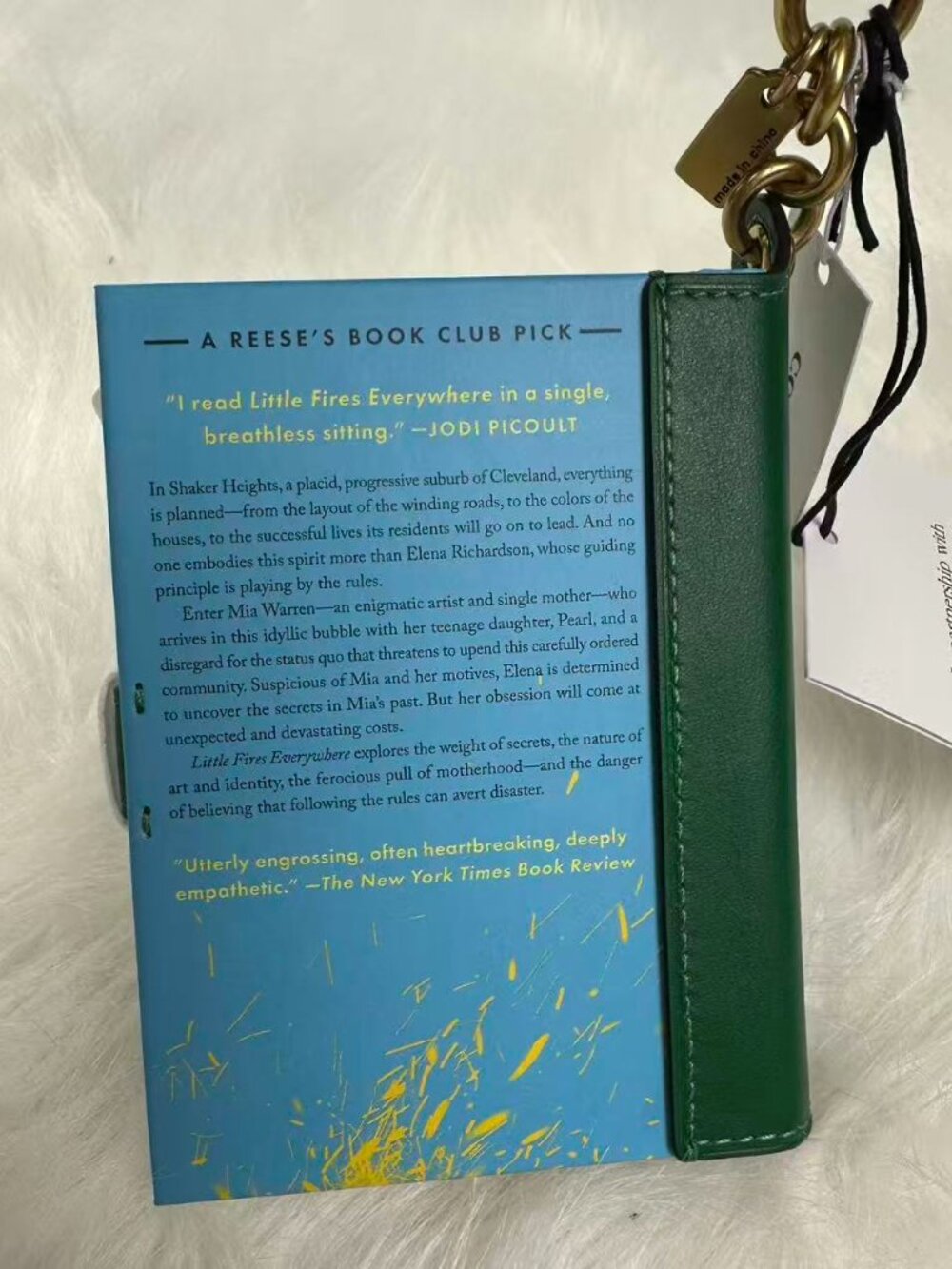 Coach Little Fires Everywhere By Celeste Ng Book Bag Charm CFK51 NWT - Picture 3 of 6